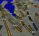 Image of Historic Ruptures in the Bay Area