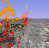 Image of the Urbanization of the Hayward Fault