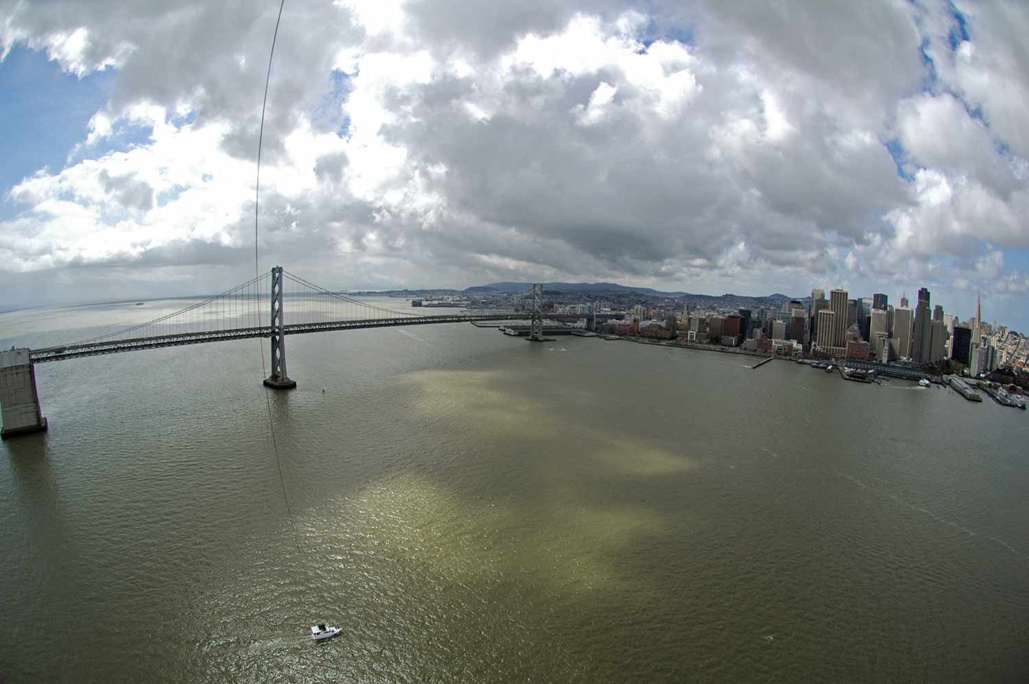 photo of Malcom's boat in the SF Bay