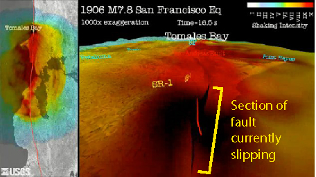 Rupture at Tomales Bay