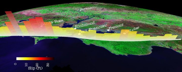 Entire 1906 rupture extent in norcal