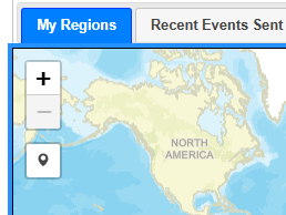 Map toolbar with the Draw a 
                        marker button active and ready to place a marker.