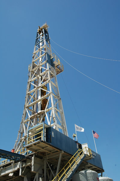 SAFOD drill rig, July 2004