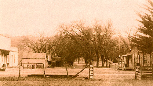 Photo of Oak Street in Parkfield in 1912.